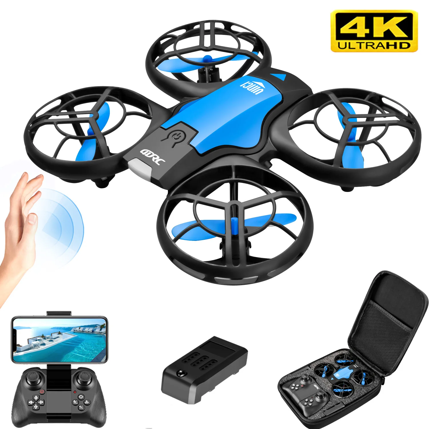 طائرة بدون طيار صغيرة جديدة V8 - مراجعة Drone Camera 4K وسعره