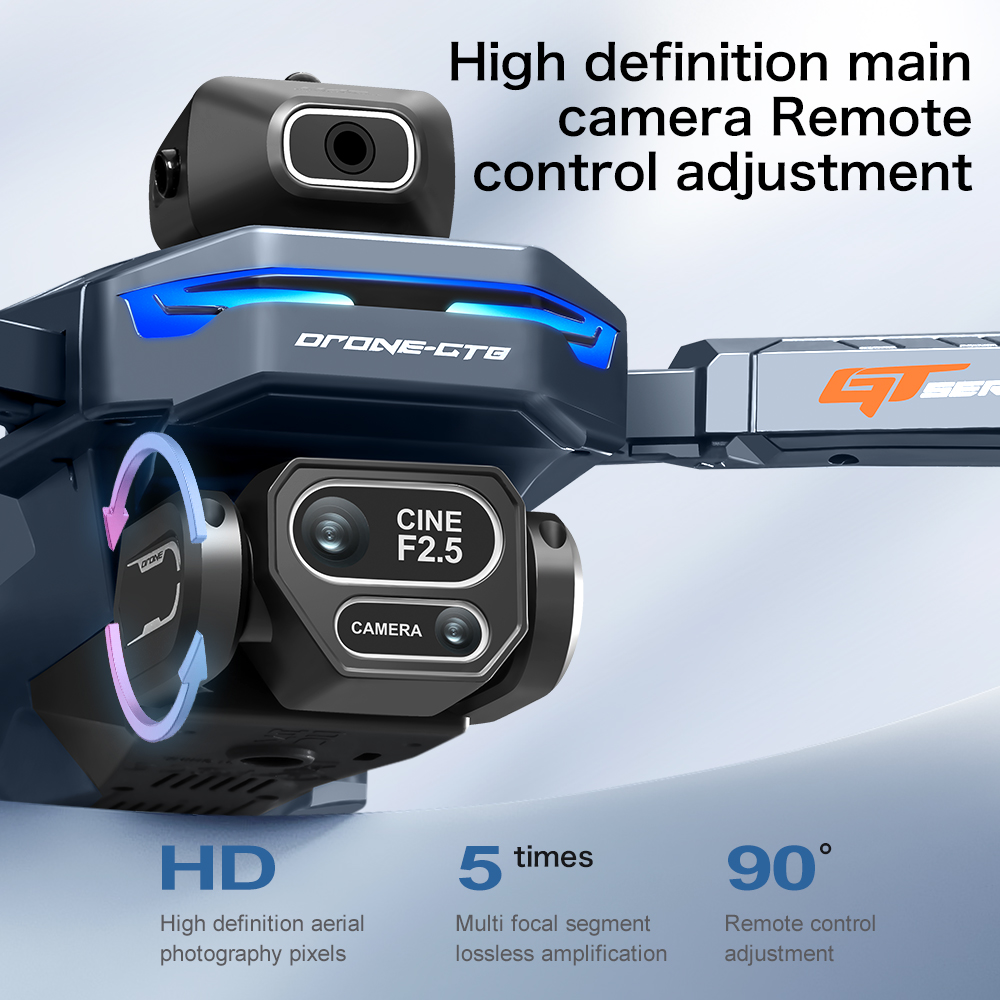 طائرة بدون طيار GT8 قابلة للطي - مراجعة Drone Camera Professional وسعره