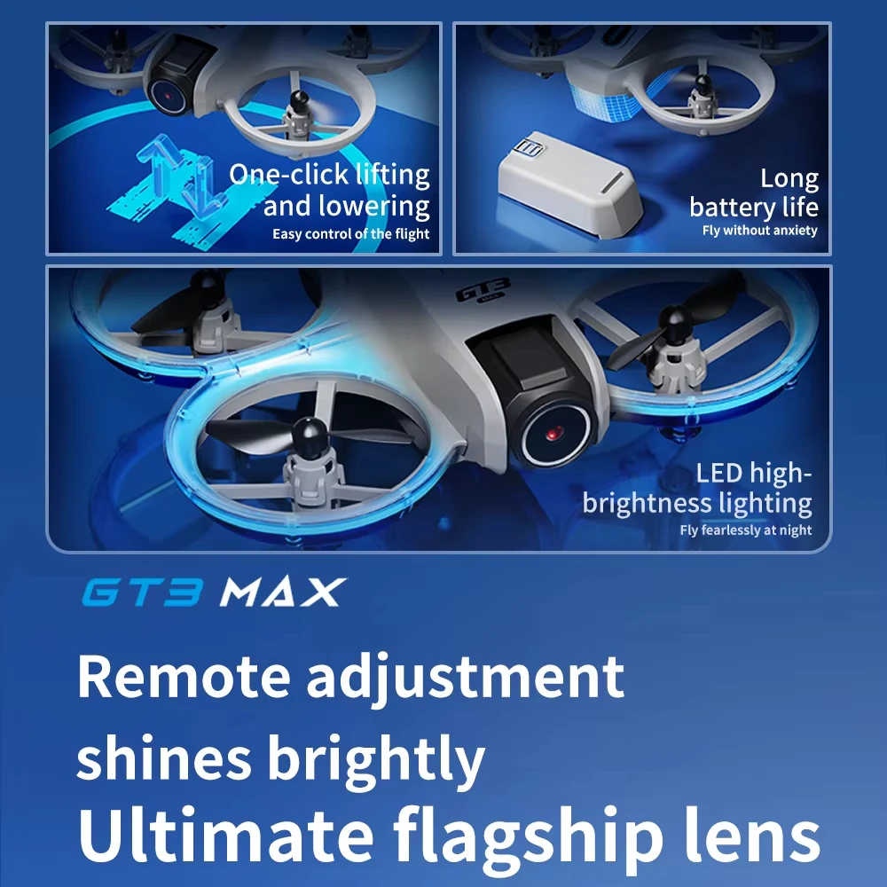 طائرة بدون طيار GT3 Max مزودة  - مراجعة Drone Camera Hd وسعره